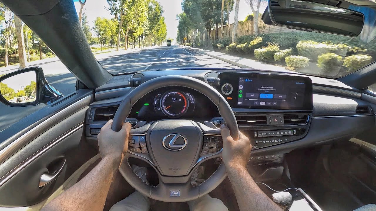 2022 Lexus ES 300h Hybrid F Sport POV Test Drive (3D Audio)(ASMR)