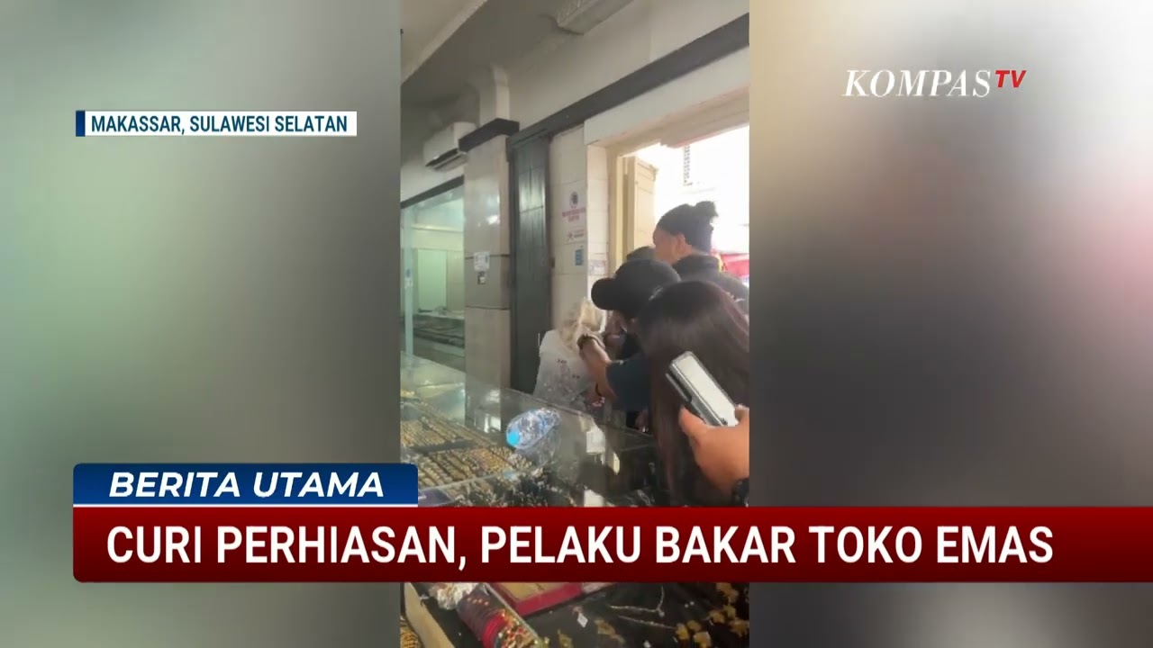 Curi Perhiasan, Pelaku Bakar Toko Emas Aga Bisa Melarikan Diri