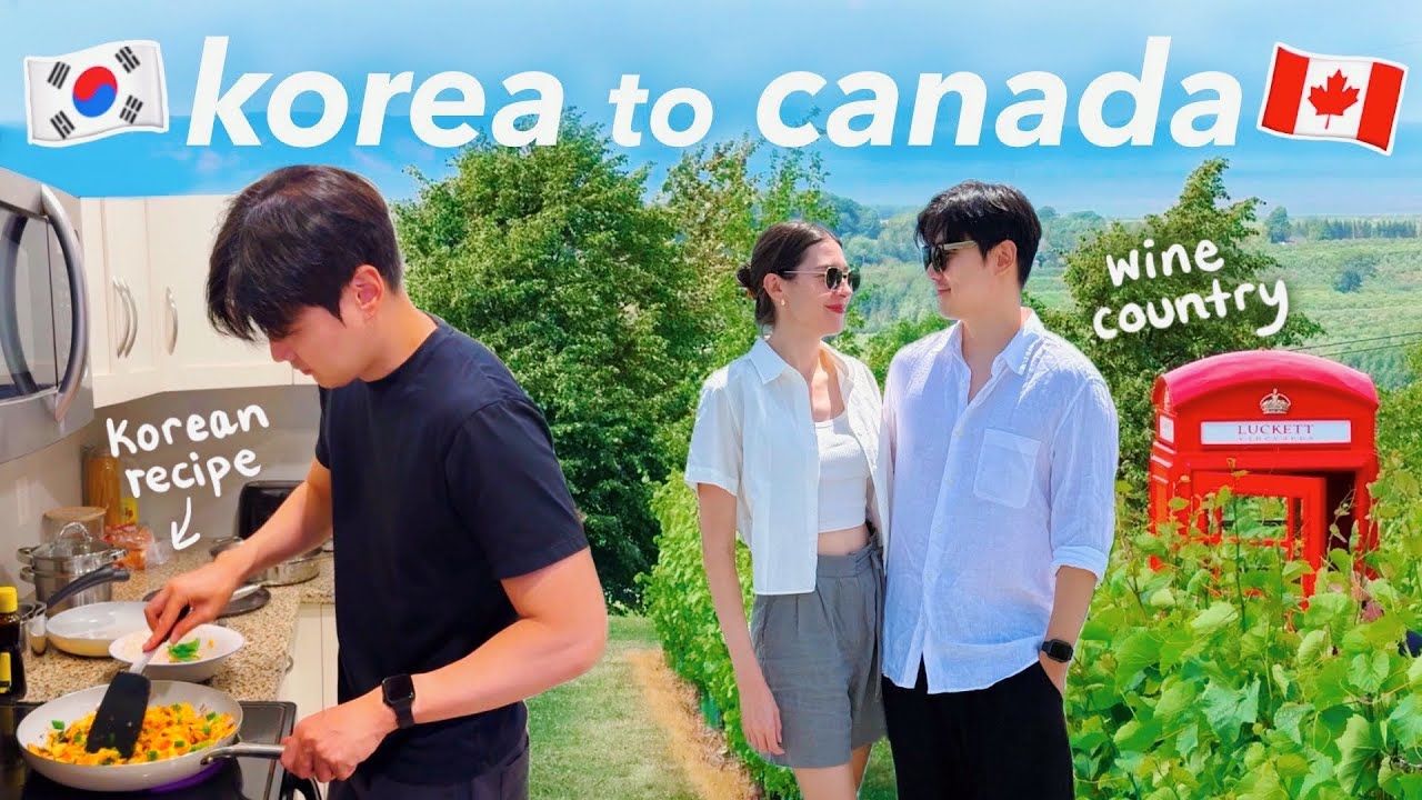 cooking a simple korean recipe for our friend 🇰🇷🍳 nova scotia’s must see places🍷 canada vlog 