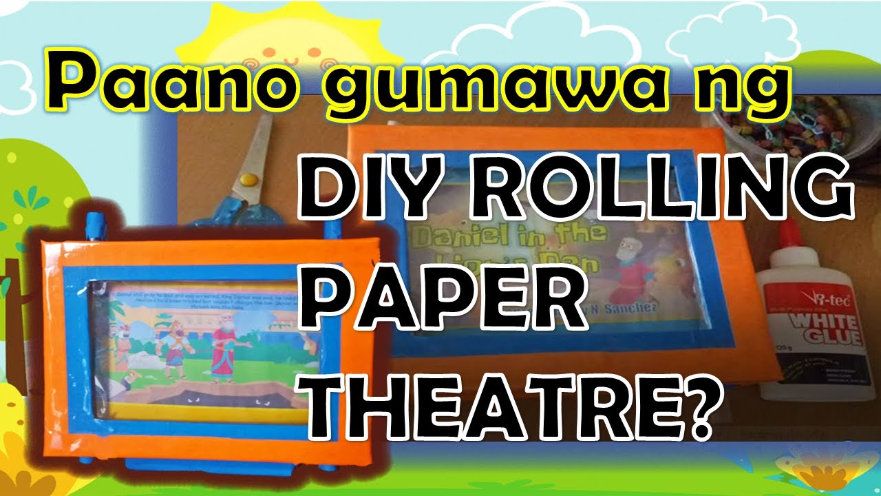 PAANO GUMAWA NG DIY ROLLING PAPER THEATRE | SCROLL TV FOR KIDS | FOR STORYTELLING | MINIATURE TV