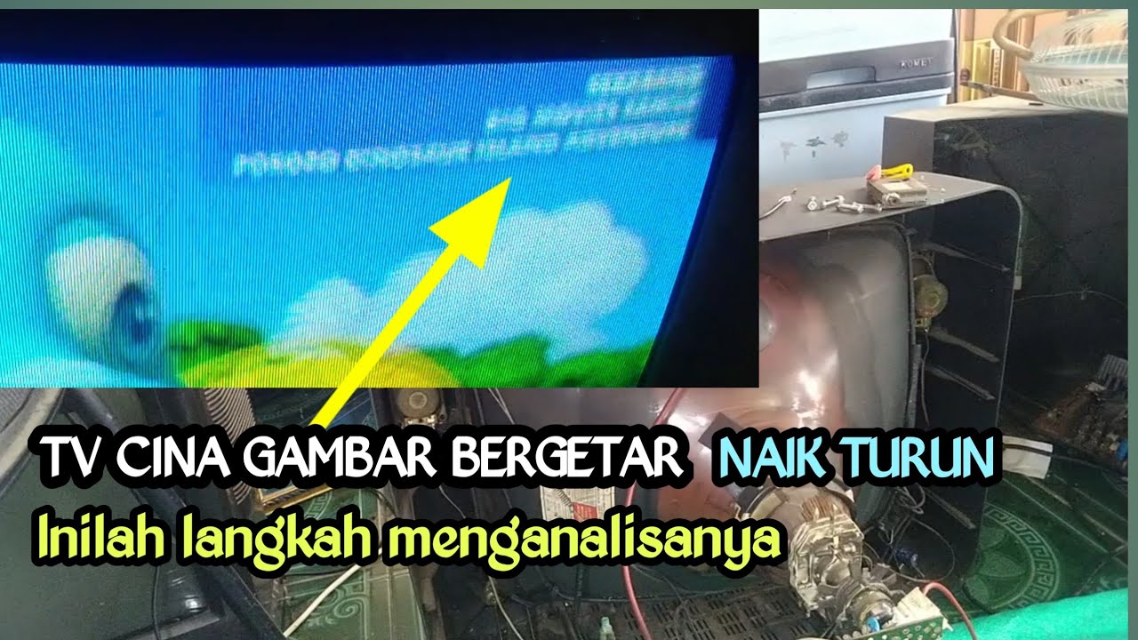 TV cina gambar bergetar naik turun, apa penyebabnya?