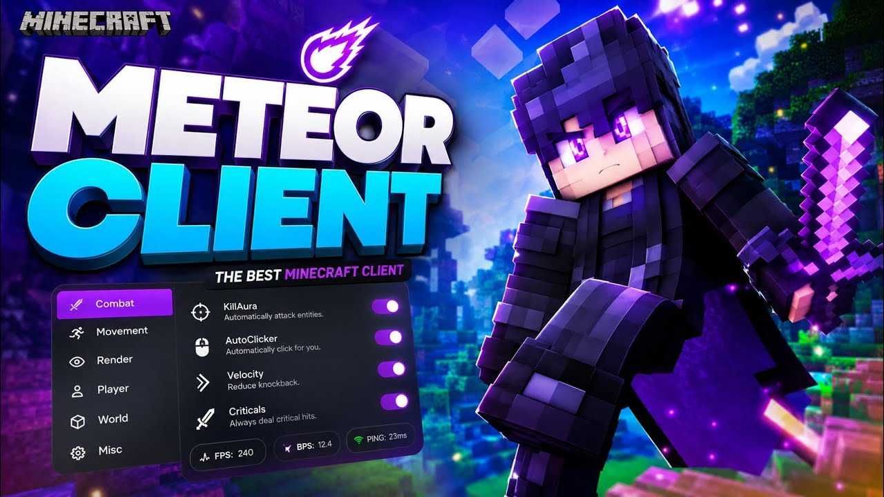 [Обновление] Meteor Client &mdash; Лучший БЕСПЛАТНЫЙ чит-клиент для Minecraft в 2026! (1.8.9 &ndash; 1.21.11+...