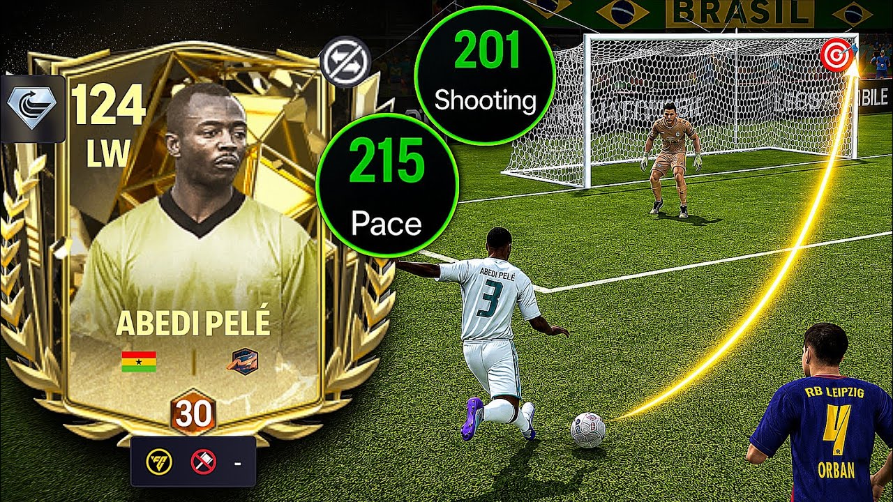 Обзор на 119 Abedi Pel&eacute; &mdash; безумный дриблинг и взрывная скорость ⚡🔥 | Лучший ЛВ в FC Mobile? (🤣 шу...