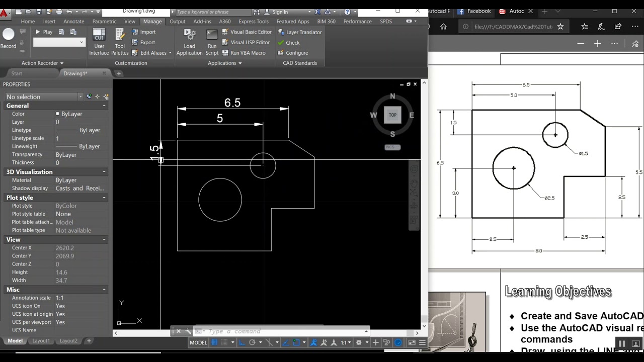 Autocad - The Guide Plate