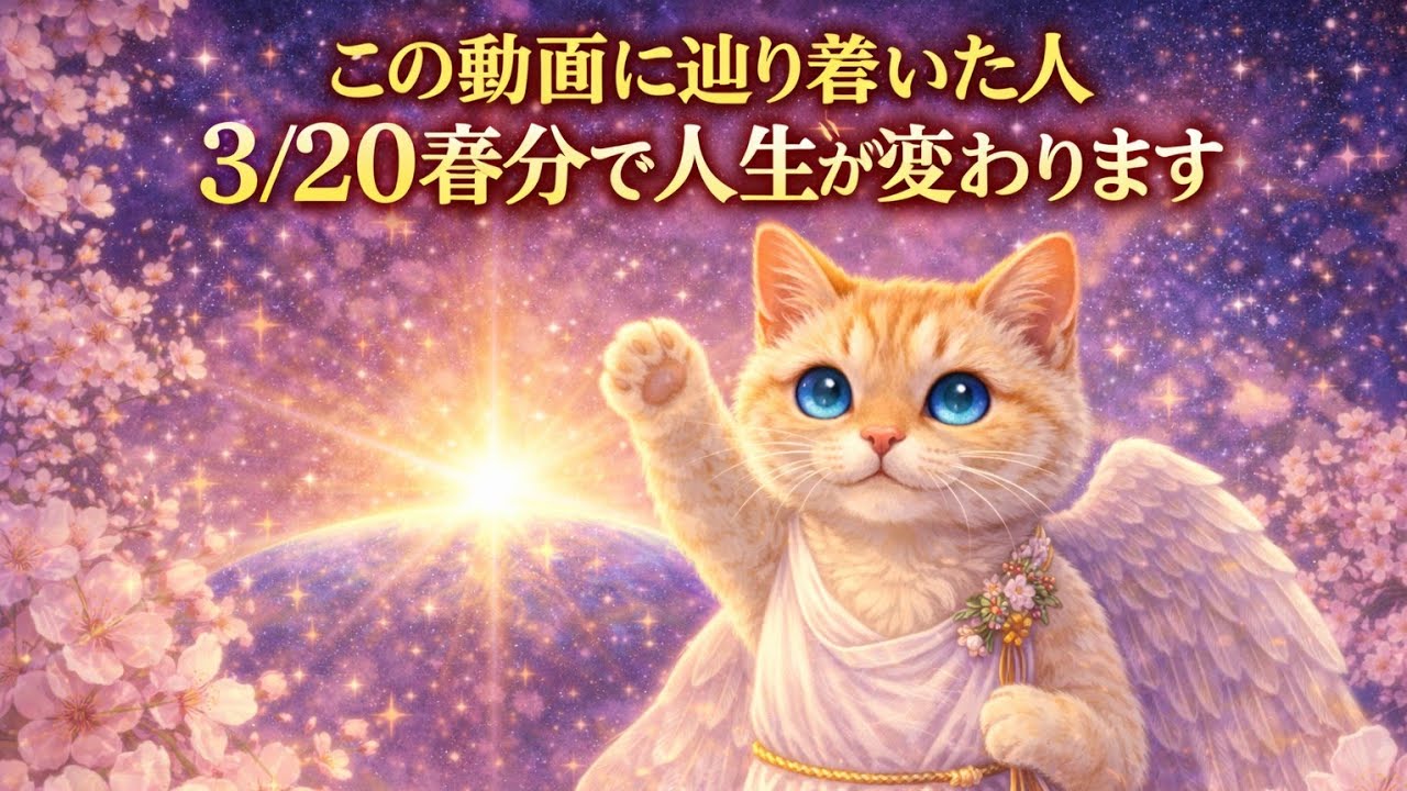 この動画に辿り着いた人🐉3/20春分で人生が変わります💫シンクロニシティを感じる高波動タロット占い