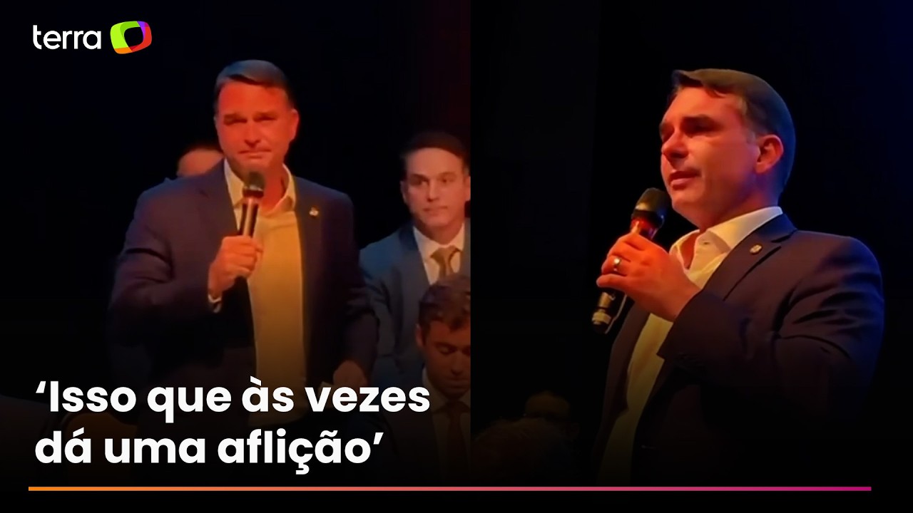 Em reunião do PL, Flávio Bolsonaro chora ao falar do pai na prisão e diz querer ‘honrar legado’
