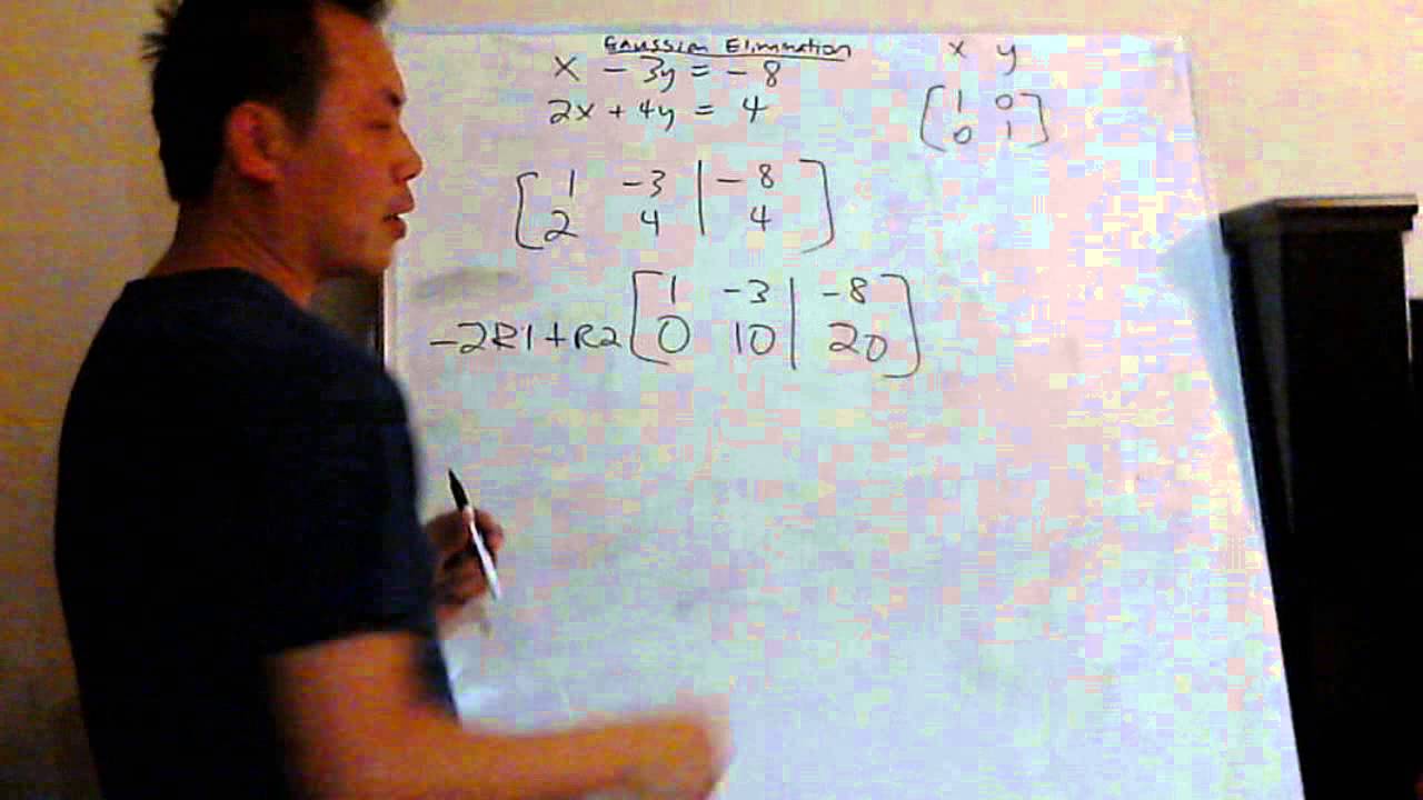 Gaussian Elimination - Matrices 2x2