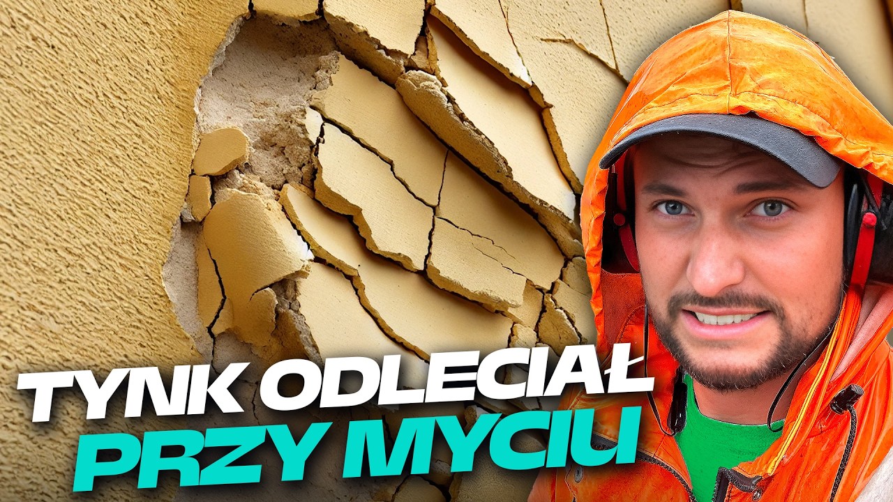 SZOK! ELEWACJA NIE WYTRZYMAŁA... Pechowe mycie elewacji z glonów? | DOMINIK MALUJE