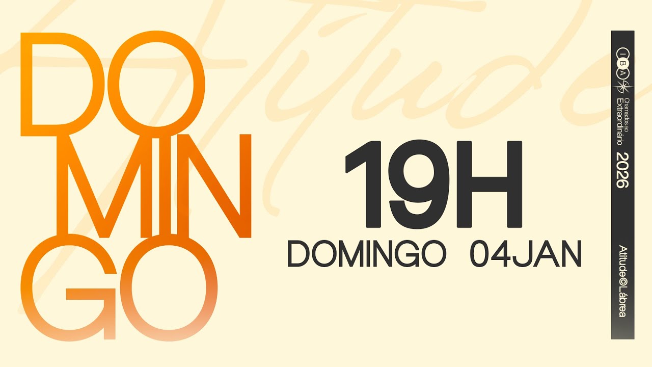 CULTO DE CELEBRAÇÃO | CEIA DO SENHOR #cultoaovivo (04.01.26)