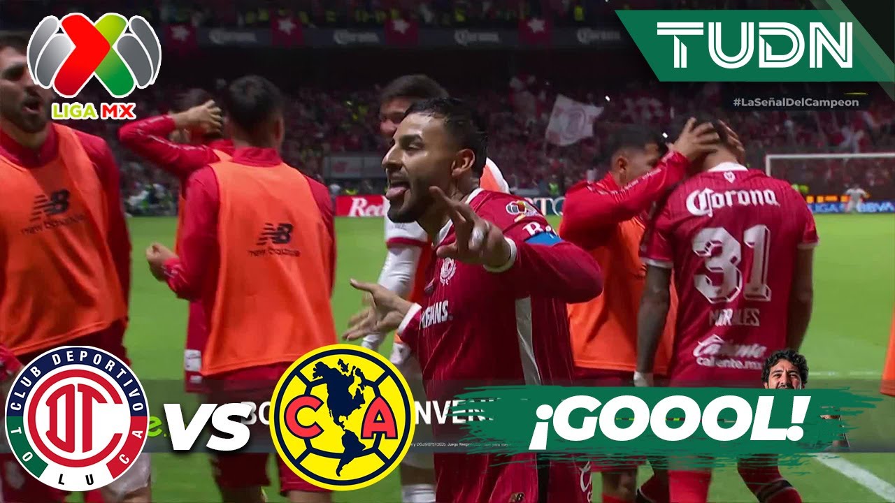 ¡SABE A CAMPEÓN! Gol de Alexis Vega | Toluca 2-0 América | Liga MX - Final - Ida CL 2025 | TUDN