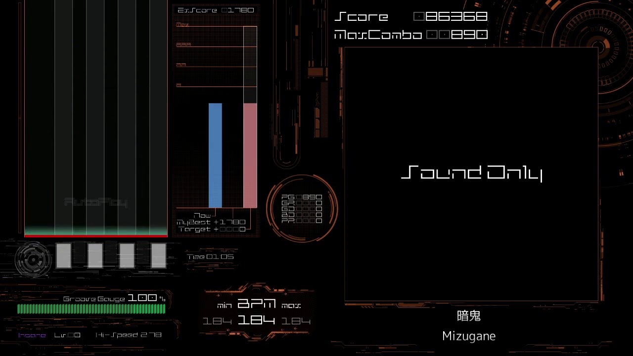 [BMS AutoPlay] 暗鬼 - Mizugane