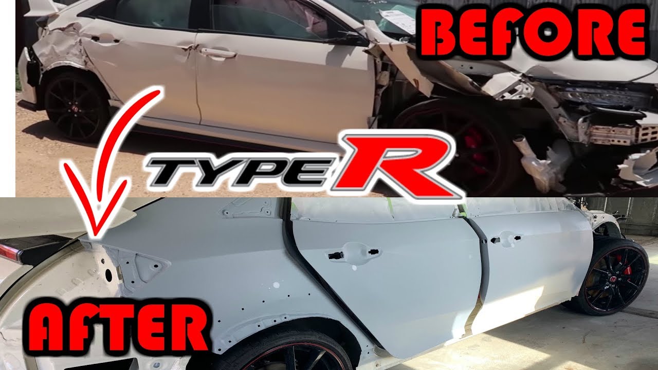 Wrecked Salvage Honda Civic Type R Rebuild CTR FK8 Part 7