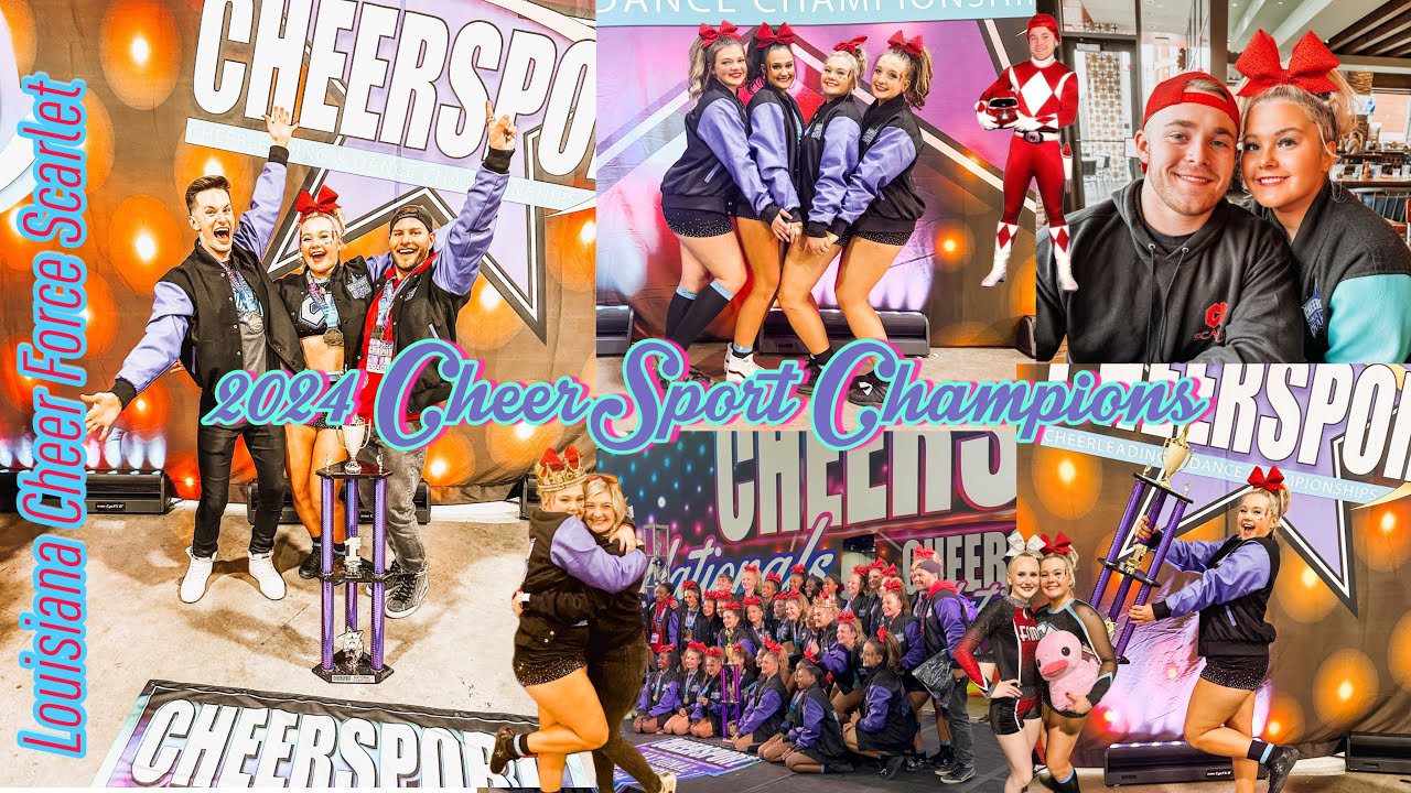 Louisiana Cheer Force Scarlet wins CheerSport Nationals 2024!!!