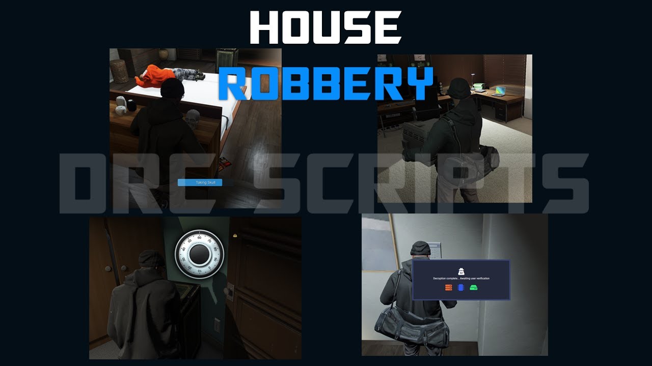[QB, ESX] FIVEMHOUSE ROBBERY SCRIPT | PREVIEW | TEBEX! | NoPixel Inspired