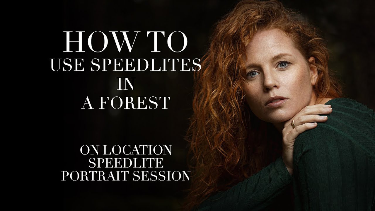 How to use artificial light on location (Speedlite photography in a FOREST)
