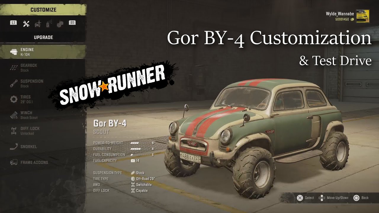 SNOWRUNNER - Gor BY-4 Customization & Test Drive - Tennessee USA