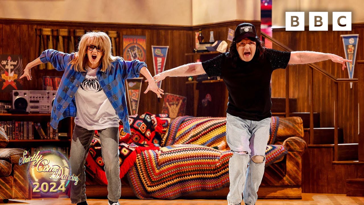 Chris McCausland and Dianne Buswell Jive to Wayne's World / Bohemian Rapsody ✨ BBC Strictly 2024