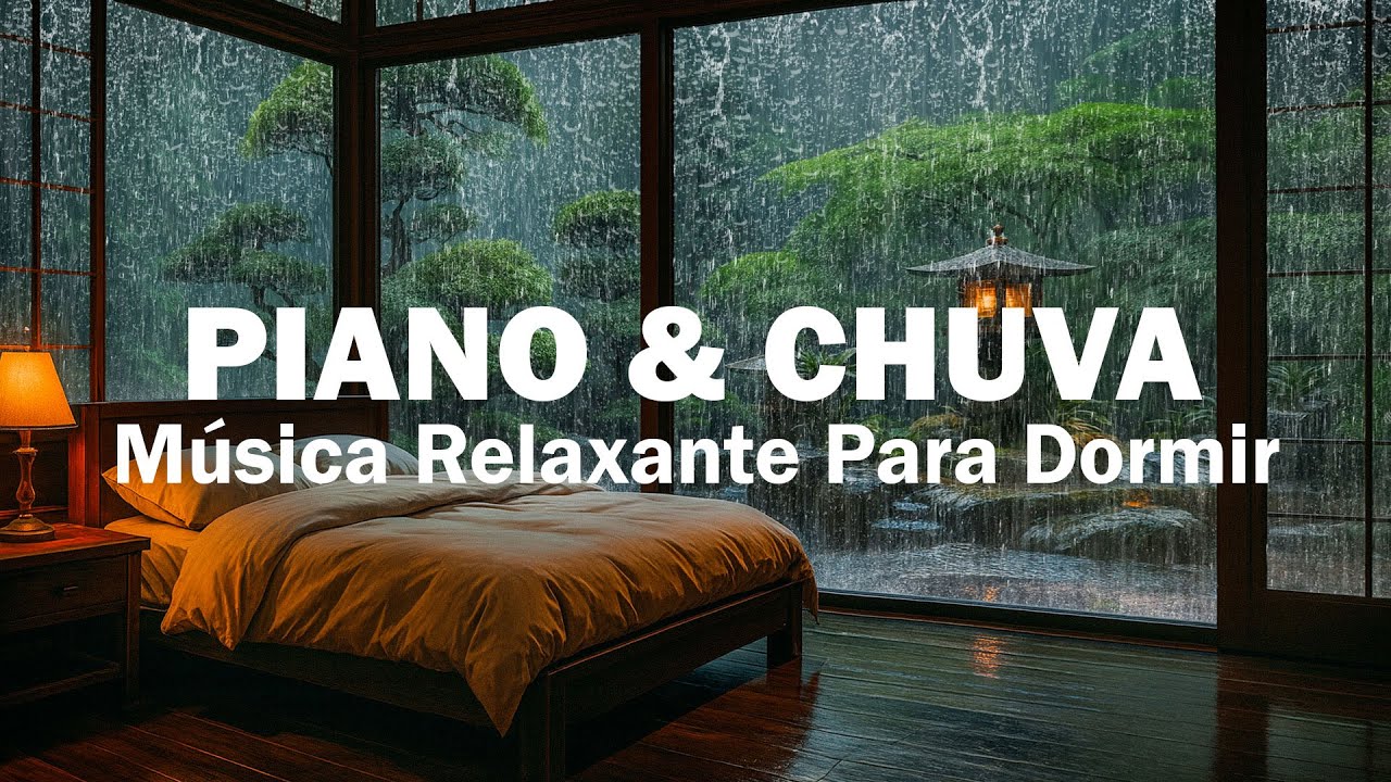 Durma R&aacute;pido 🌙 Sons de Chuva e Piano Suave &ndash; M&uacute;sica para Dormir, Reduzir Estresse e Cura da Mente