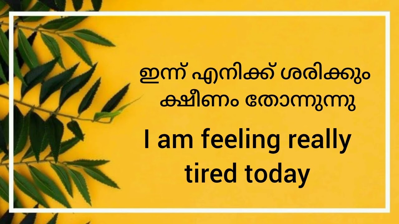 Daily use spoken english sentences with malayalam. 📝 