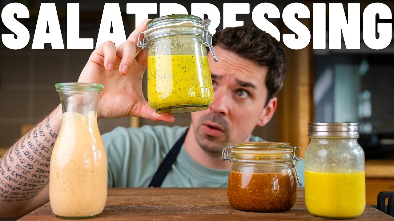 4 Schnelle SALATDRESSINGS 🥗