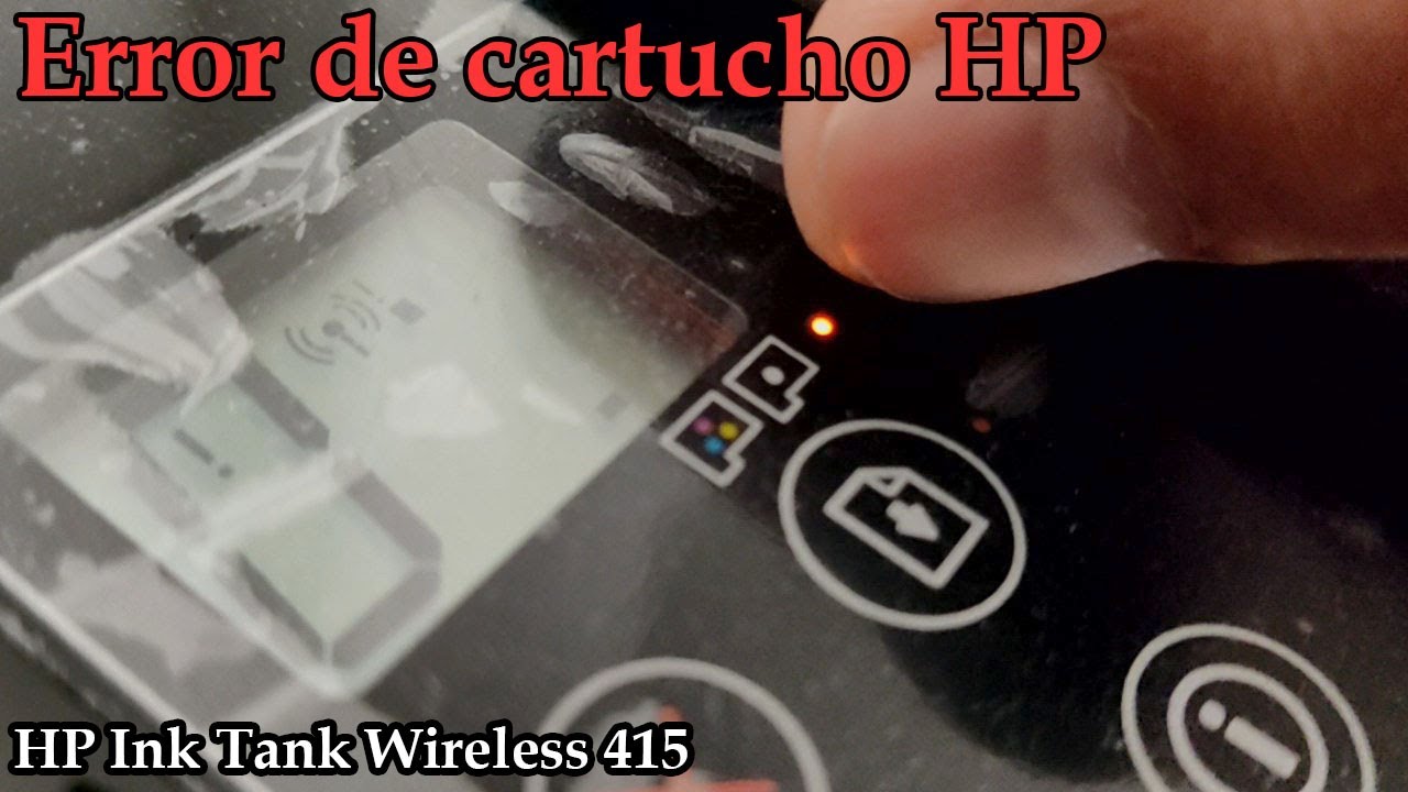 Error de cartucho tricolor  HP - HP Ink Tank Wireless 415