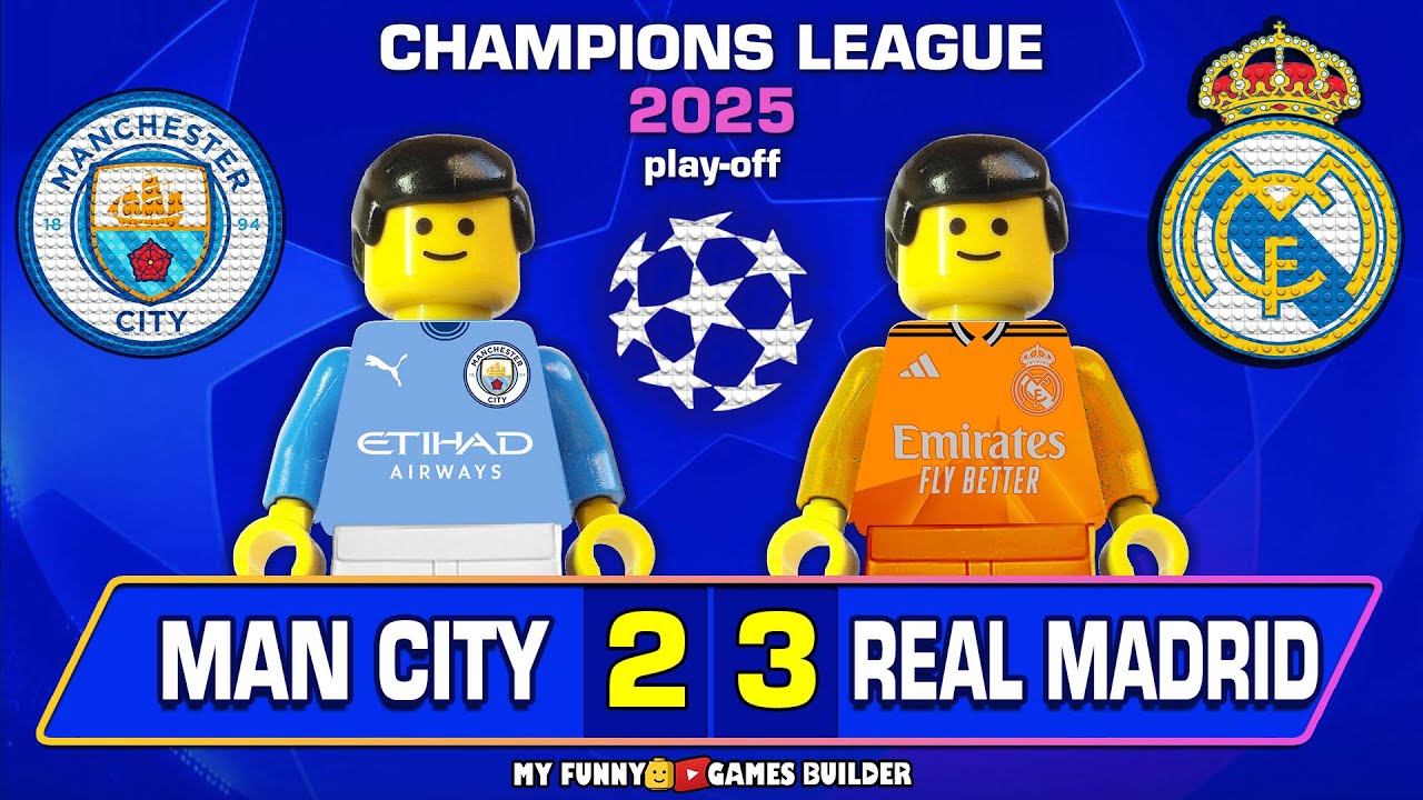 Man City vs Real Madrid 2-3 | Champions League 2025 Goals Highlights lego