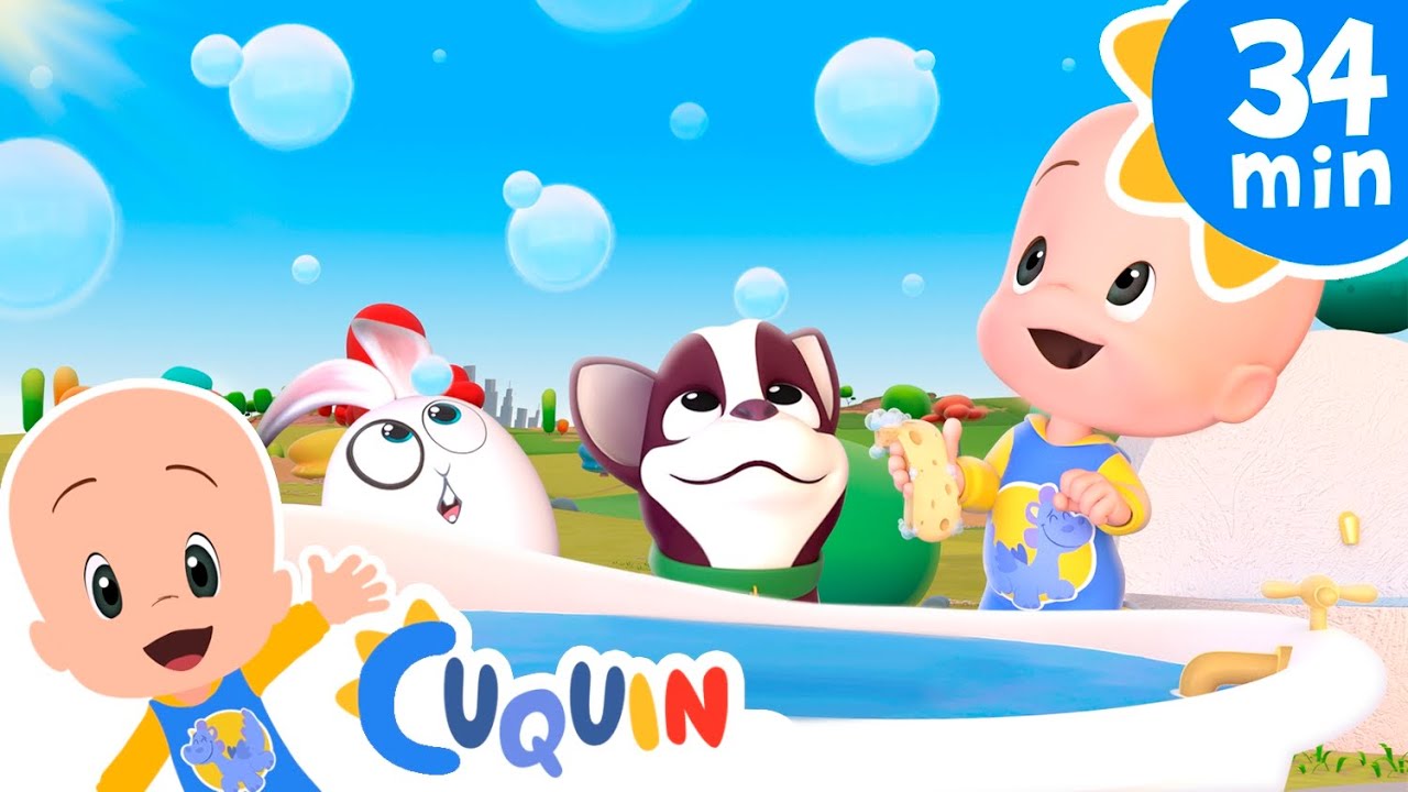 Dog Bath Song | Cleo & Cuquin: Educational videos