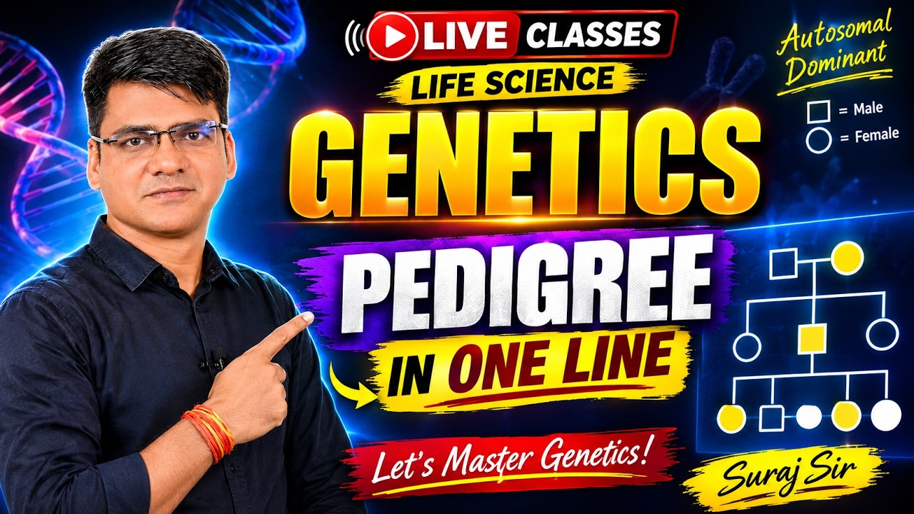 Pedigree Explained in ONE LINE😲| Genetics | CSIR NET Life Science 2026