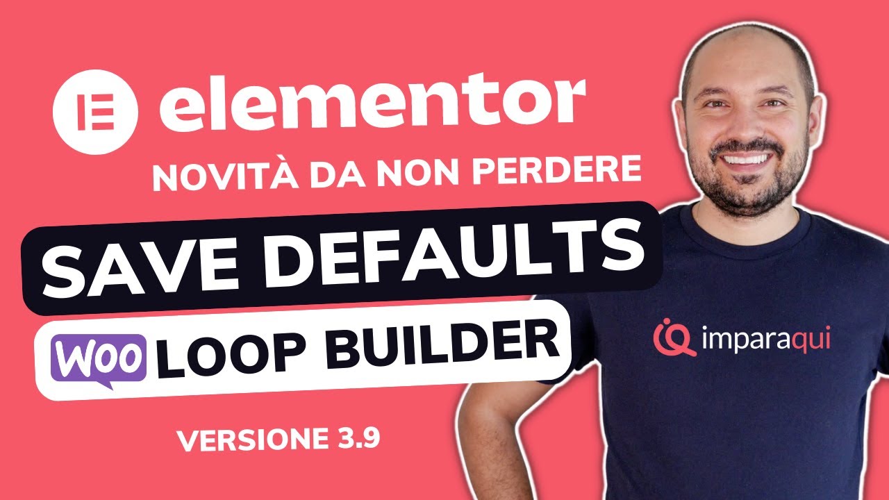 NOVITÀ Elementor 3.9 ✌ Loop Grid per WooCommerce + Custom Defaults