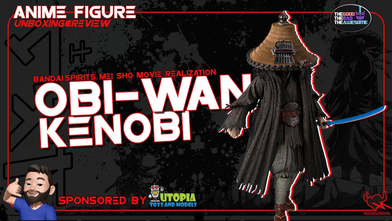 New Bandai Star Wars Obi Wan Kenobi Meisho Movie Realization Action Figure Review