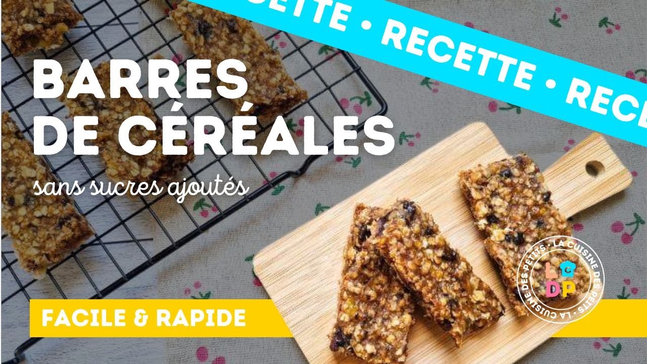 Les meilleures barres maison pour le goûter des enfants
