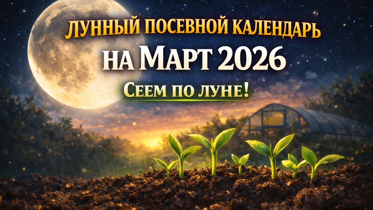 Лунный посевной календарь садовода и огородника на март 2026. Сеем по луне