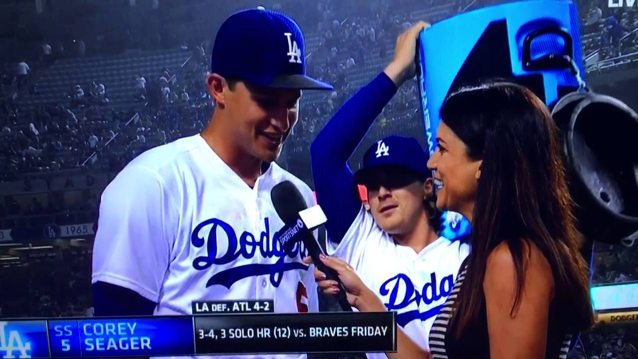 Corey Seager Gatorade Shower