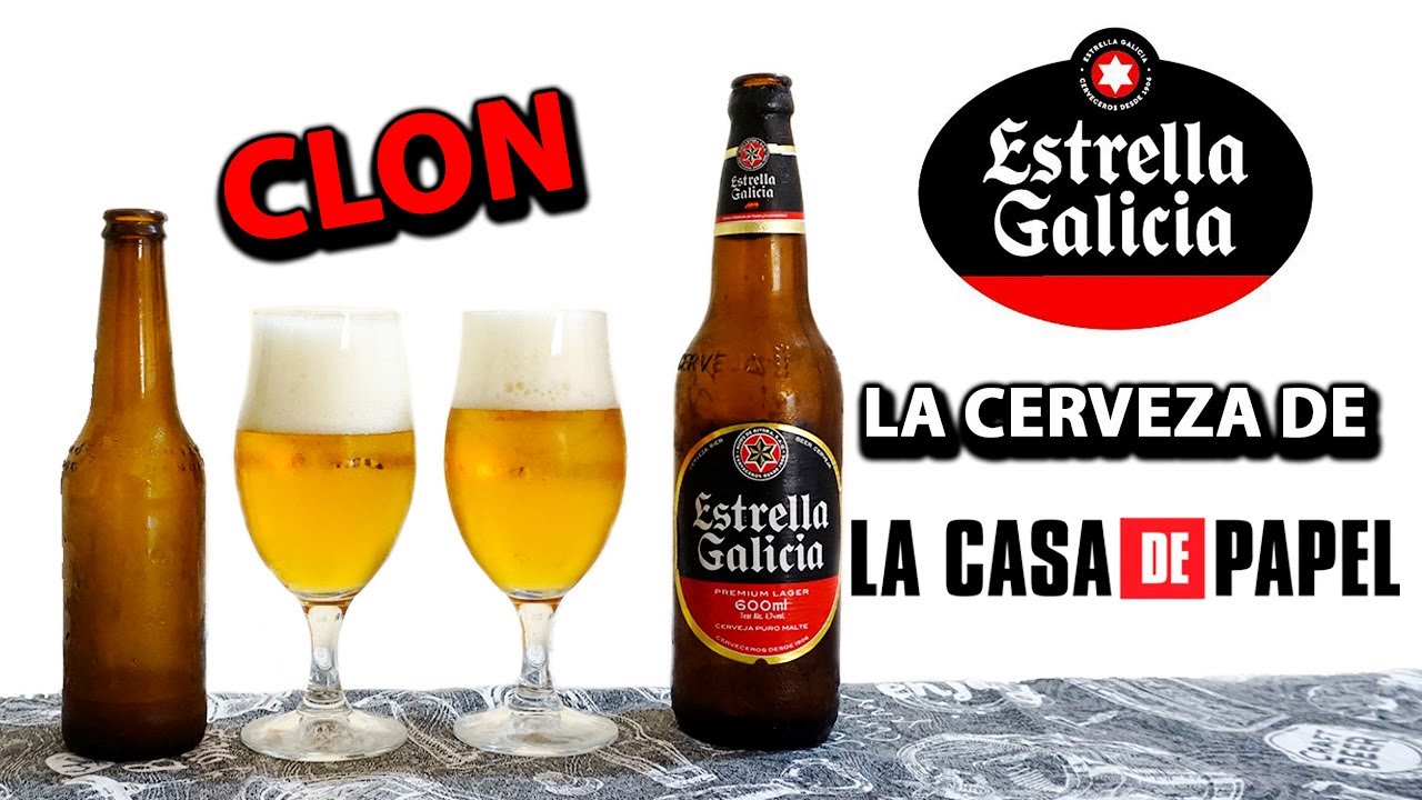 🍺 ESTRELLA GALICIA 🇪🇸 👉 Receta Clon de la Cerveza de la Casa de Papel