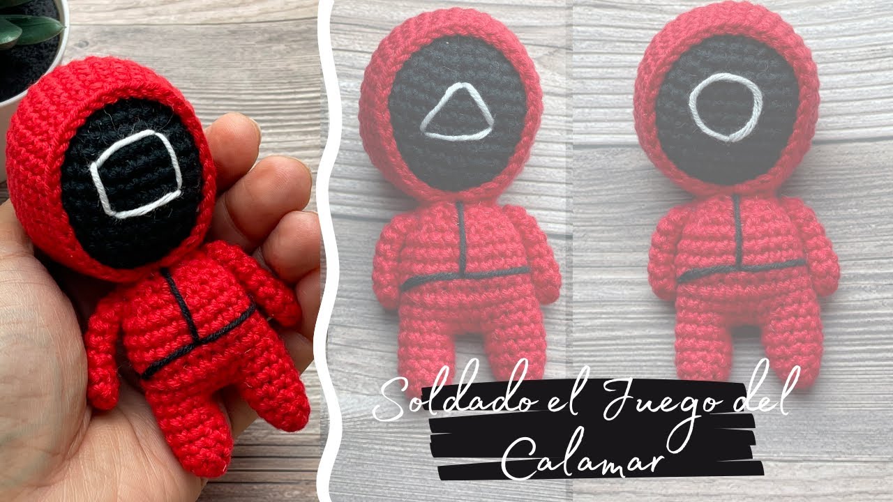 Soldado de El Juego del Calamar - Amigurumi crochet tutorial Squid Game💜Mayelin Ros