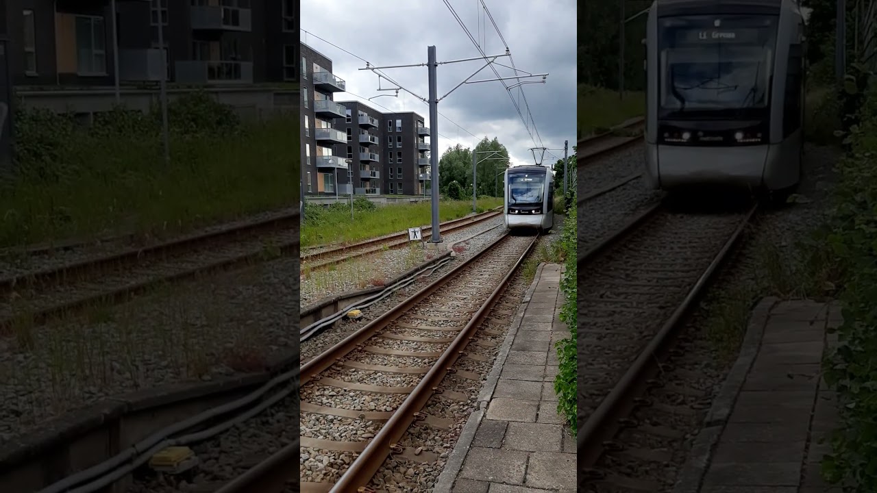 🇩🇰🚃 Grenaa Letbane L1 2103-2203 f&auml;hrt ein in Grenaa Station aus Richtung Aarhus kommend