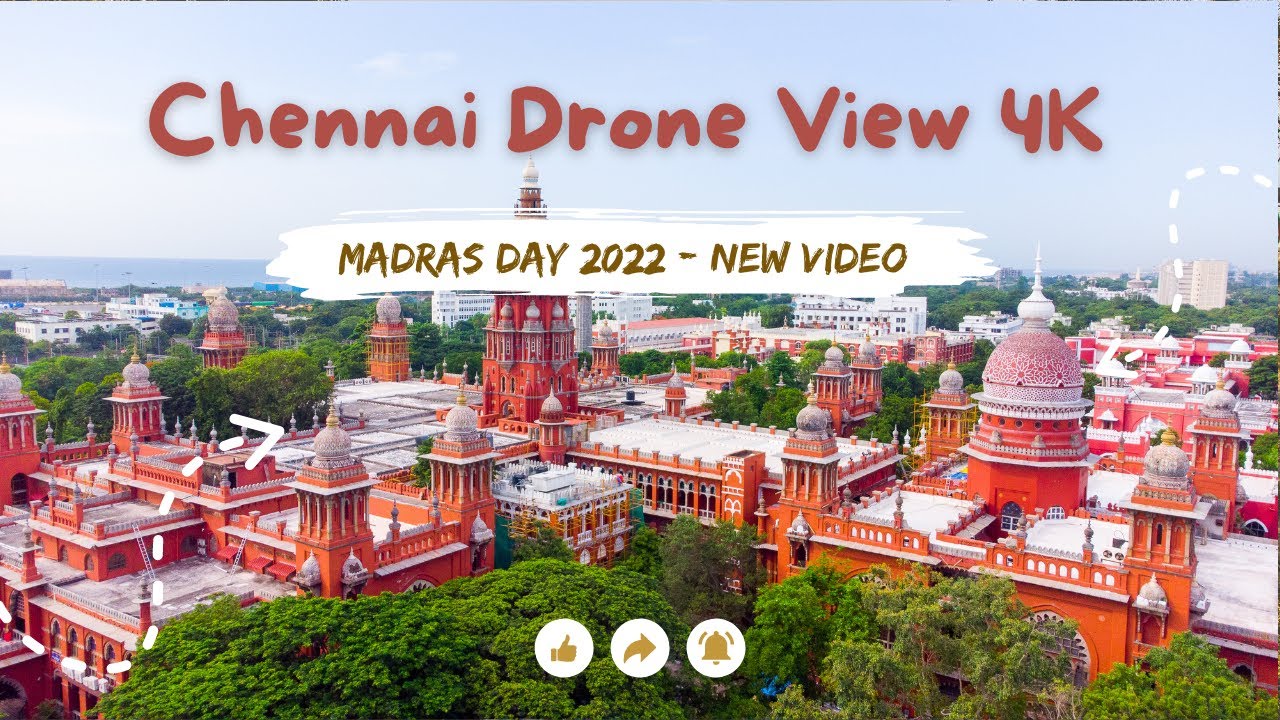 Chennai Drone Video 4K | Madras Day 2022- Namma Chennai | Chennai | |Drone | 4K | TravelTalesUntold