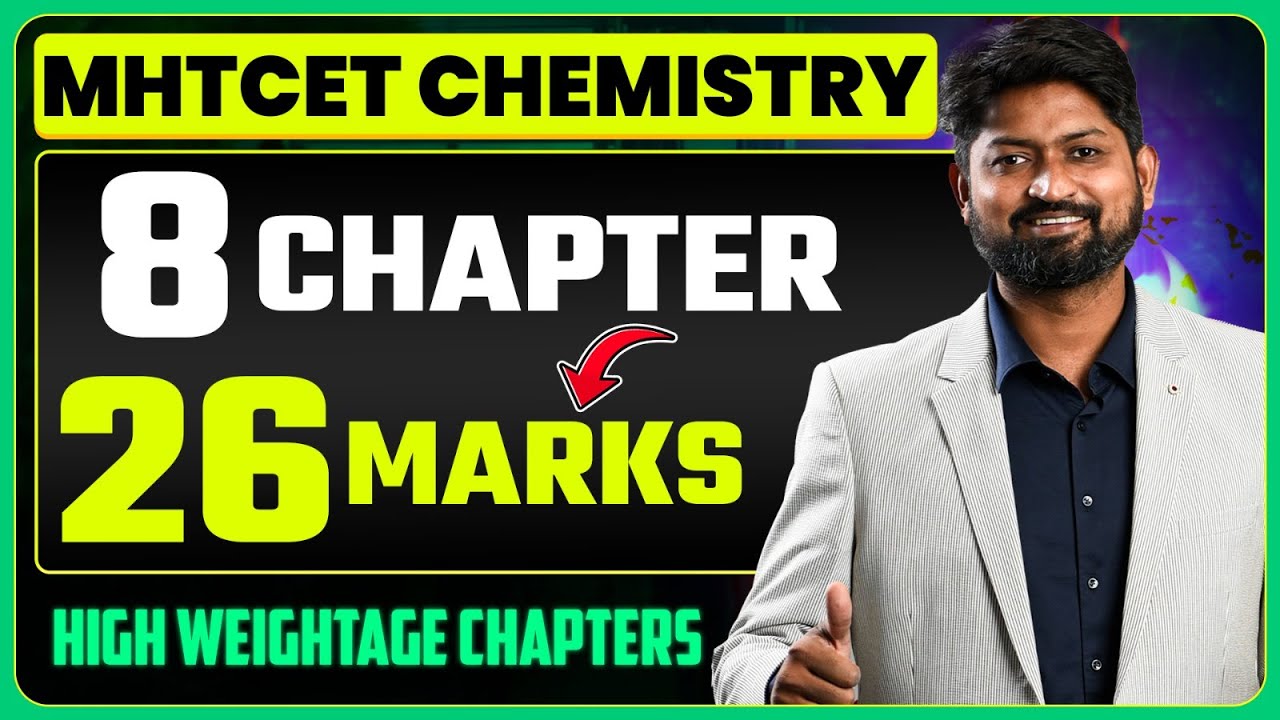 MHTCET 2026 Preparation | Detailed Chemistry Analysis & Important Chapters MHTCET 2026 | #mhtcet2026