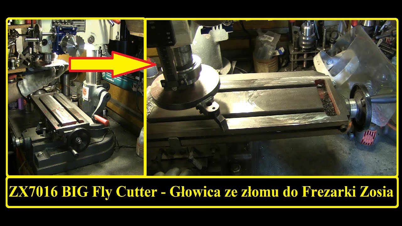 Fly Cutter - Głowica Frezarska DIY do planowania stołu Frezarko Wiertarki  ZX7016
