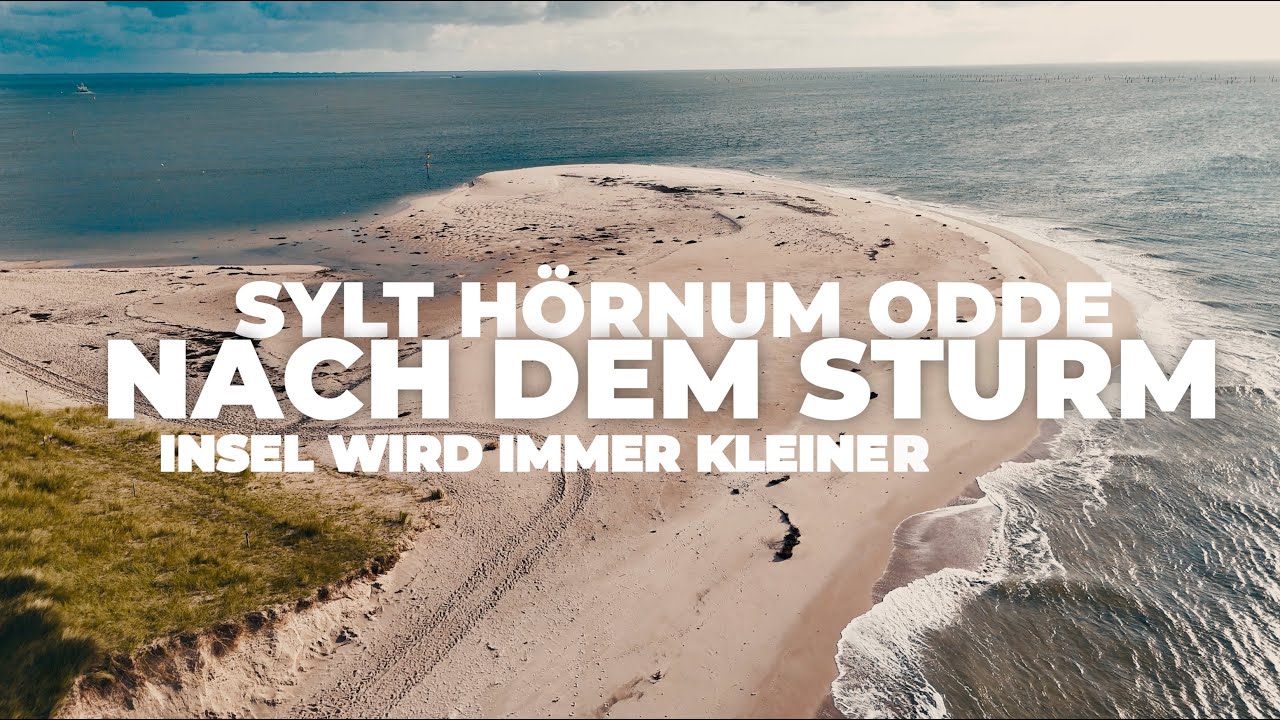 SYLT NEWS. Sylt Hörnum Odde nach dem Sturm. Insel wird immer kleiner.
