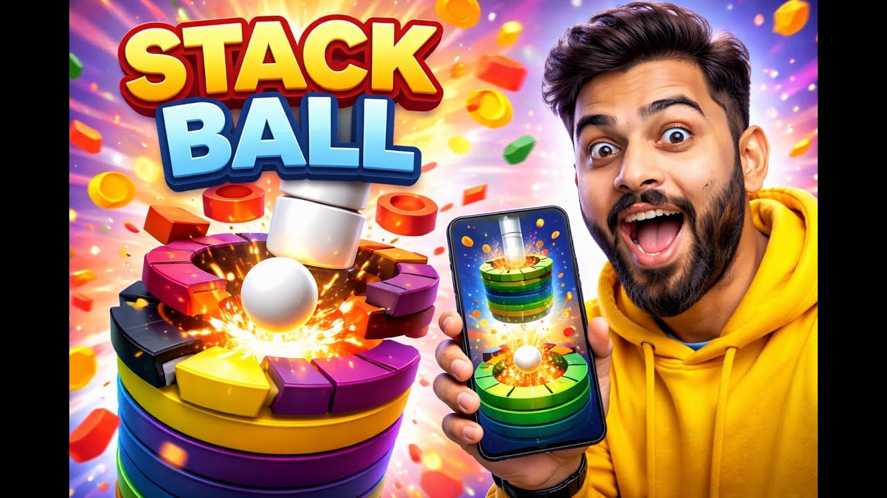 Stack Ball Gameplay | Non Stop Ball Drop 😍 New High Score!