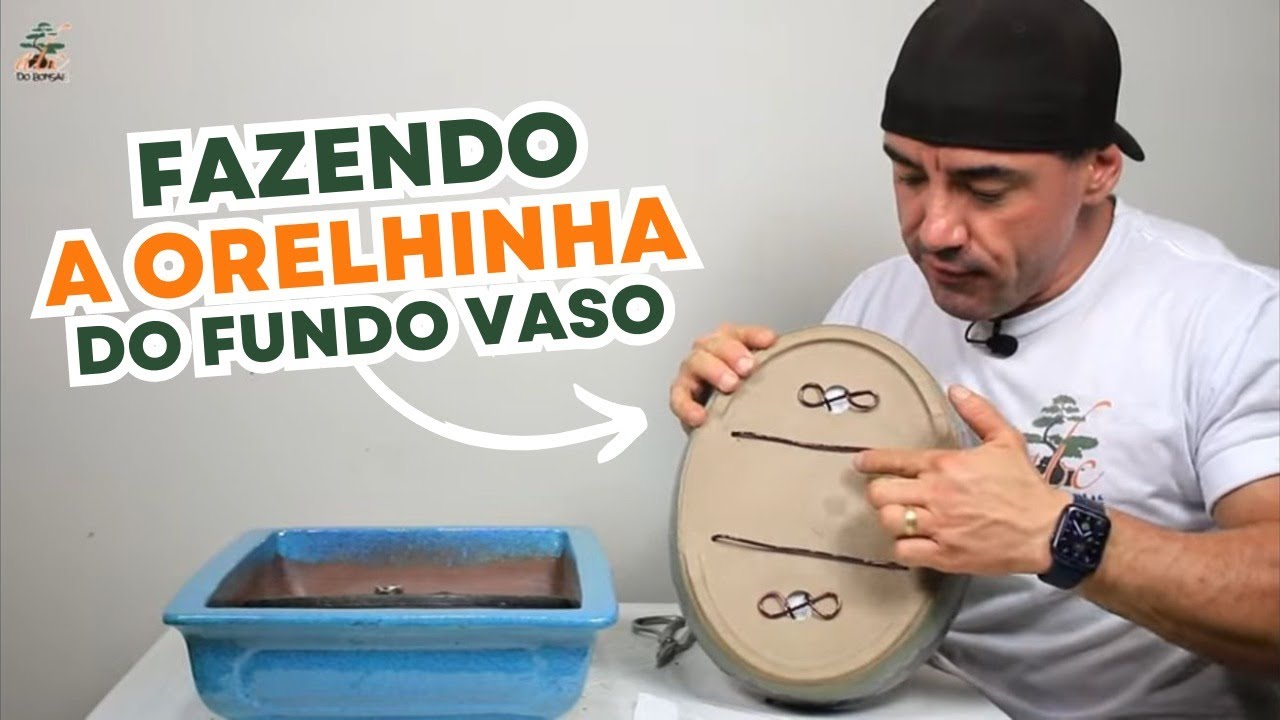 SEGREDO NO BONSAI - FAZENDO A ORELHINHA DO FUNDO VASO
