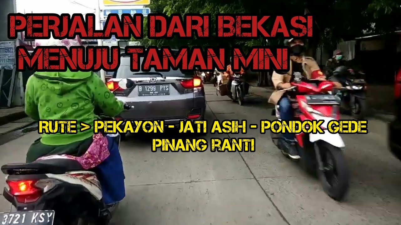 Rute Motor dari Bekasi ke arah Pasar Rebo via Pondok Gede