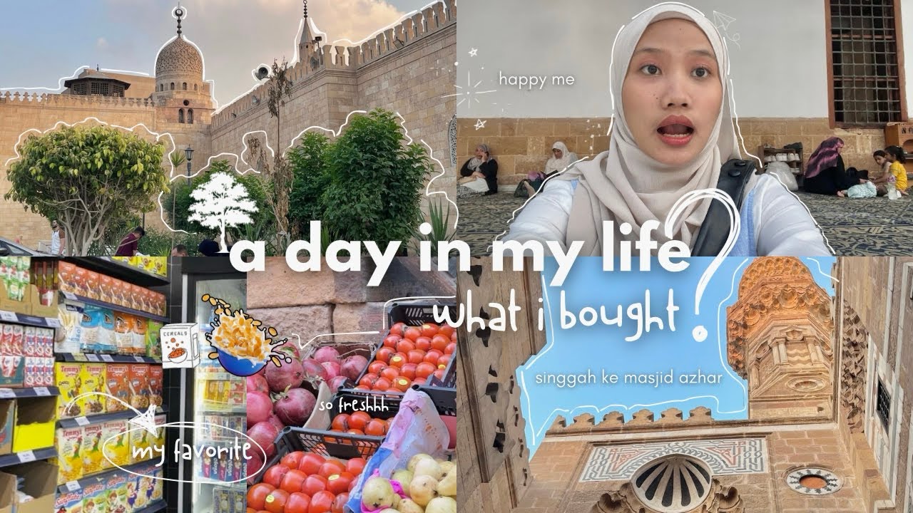 VLOG; visiting Al-Azhar mosque🇪🇬 | groceries in egypt 🧺🛒 | sunset 🌅 