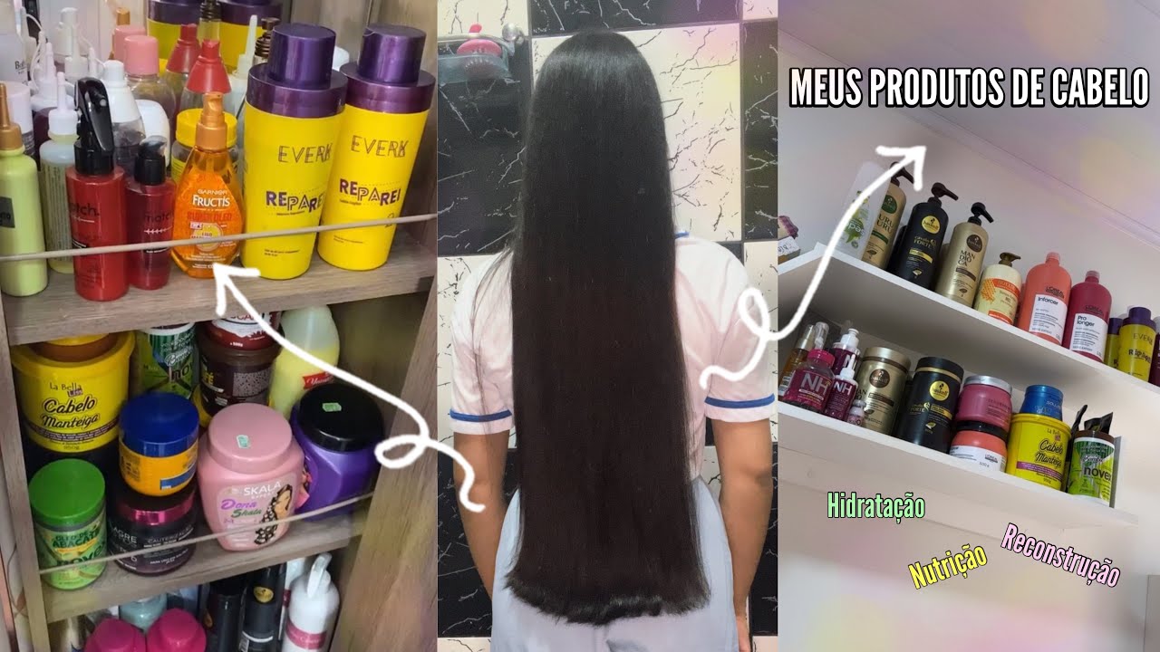 ORGANIZANDO MEUS PRODUTOS DE CABELO + TOUR✨💆🏻‍♀️
