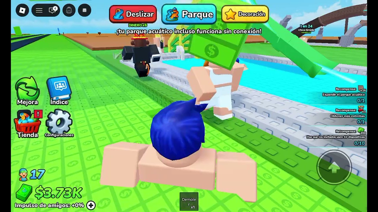 Construye un parque acuático 💦