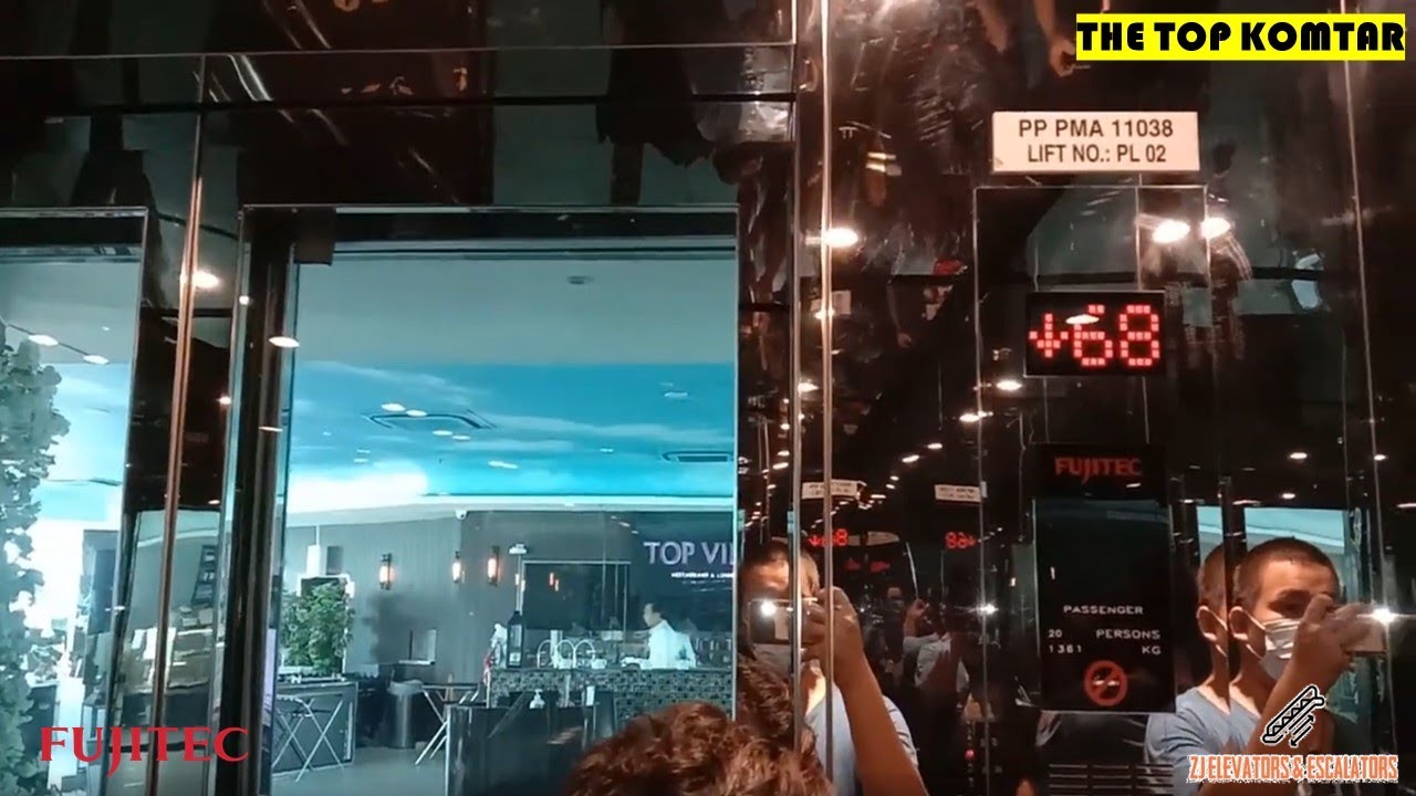 A Fujitec Elevator (In Attendant Operation) at The Top @ KOMTAR, Penang, Malaysia.