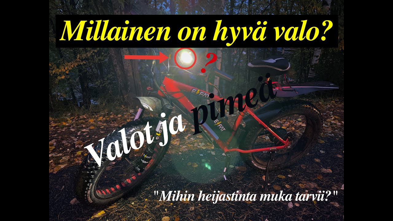Ajovalot ja näkyminen pimeällä