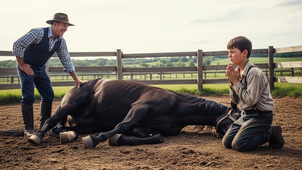 O CAVALO Estava Morto… Mas o Menino Fez Algo Inacreditável