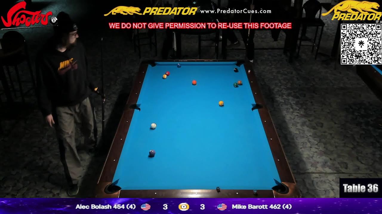 Shooters Billiards Monday Night Open 9-Ball Tournament